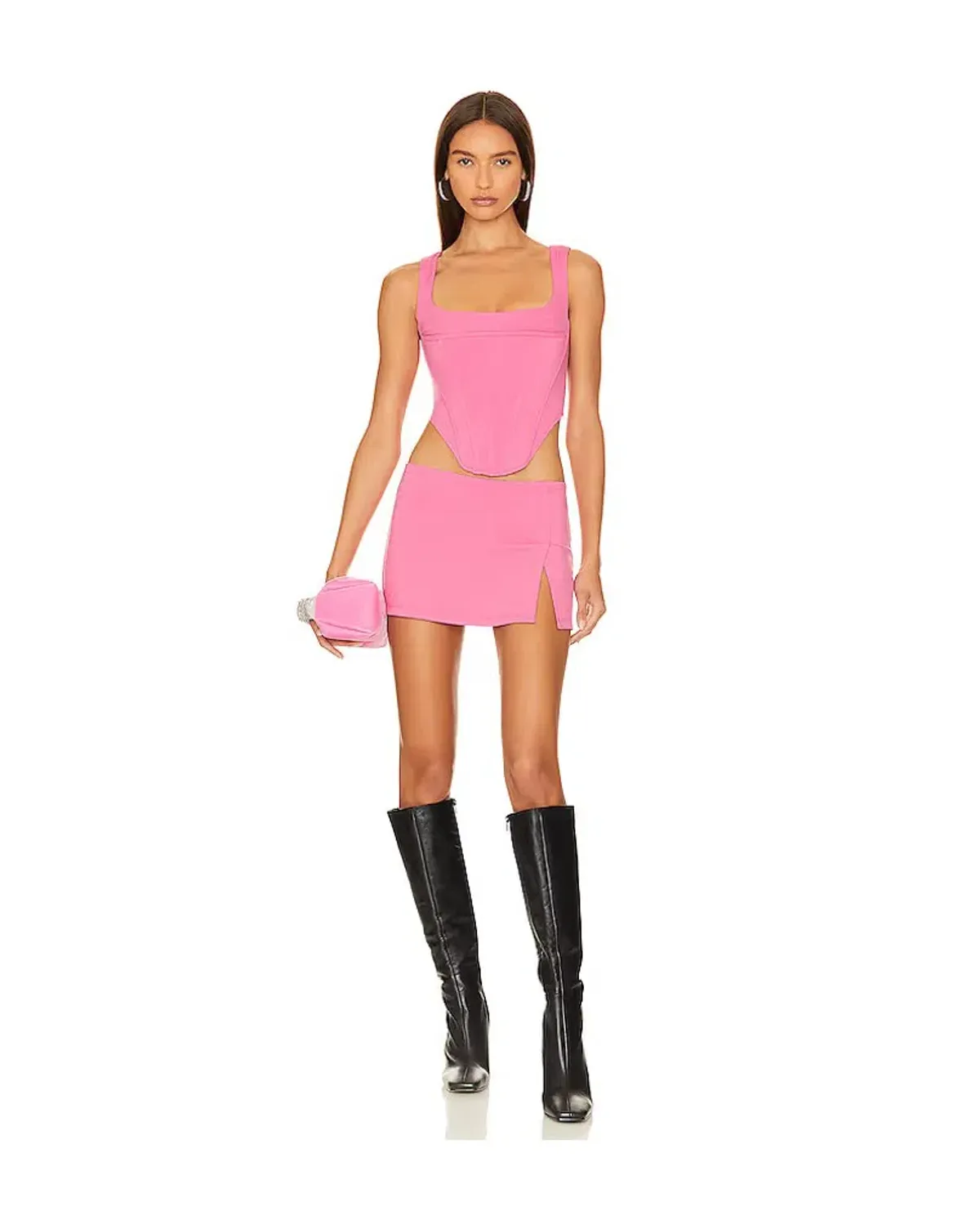 Miaou x REVOLVE Micro Mini Skirt Pink Size 8 for rent on The Volte - main image
