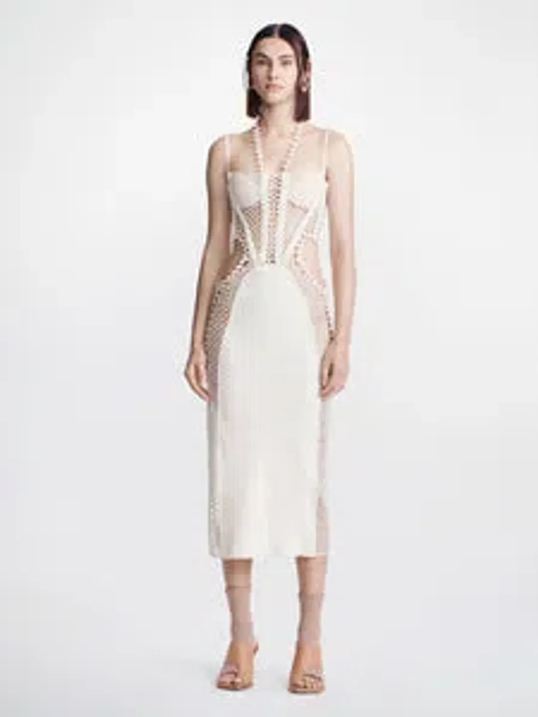 PatBO Beaded Crop Top Size 8 for rent on The Volte - main image
