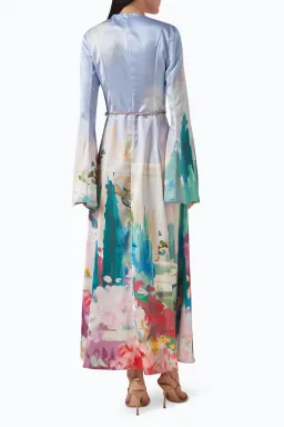 Leo Lin Francesca Maxi Dress Jardin Print Size AU 12 for rent on The Volte - image 2