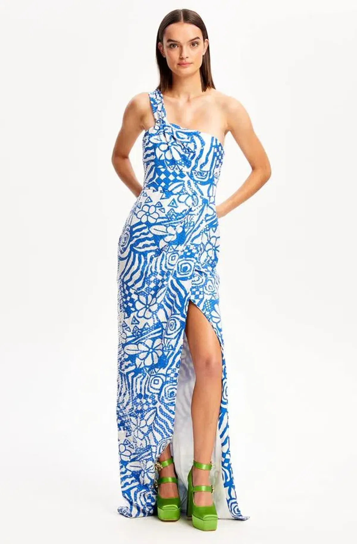 Alice McCall Daisy Daze Gown Blue Print Size 8 - Image 4