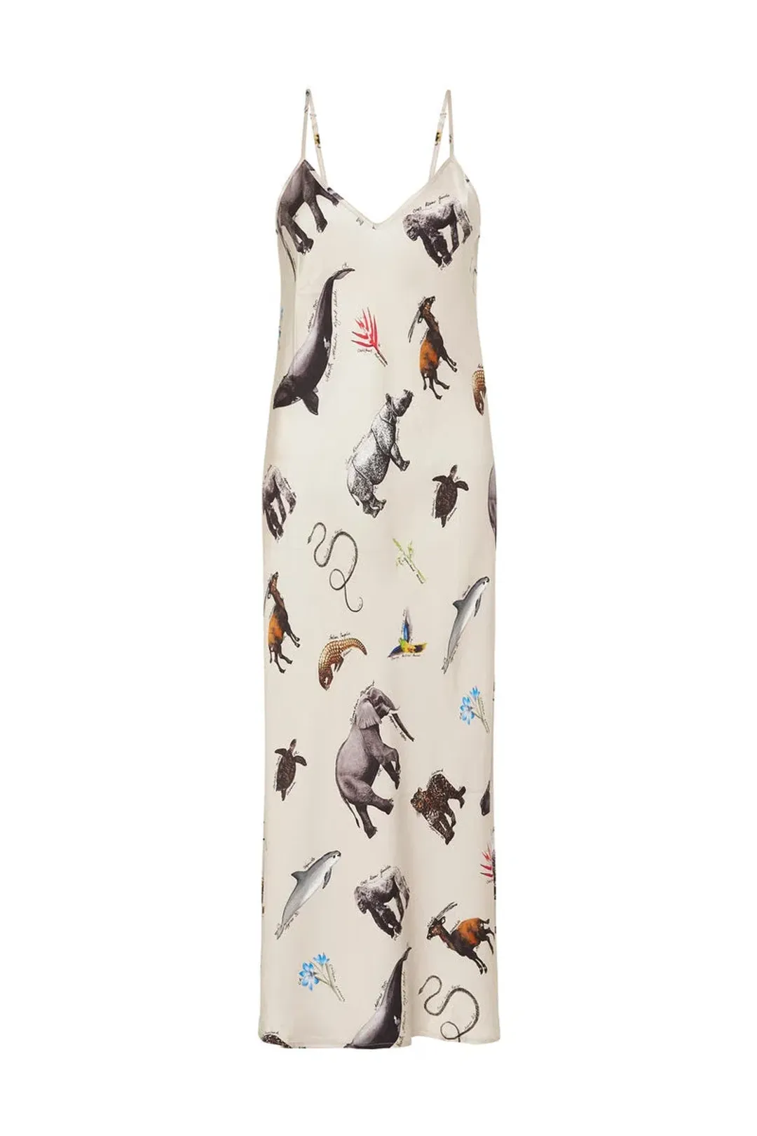 Silk Laundry 90's Slip Dress in Endangered Species Size S / AU 8 for rent on The Volte - main image