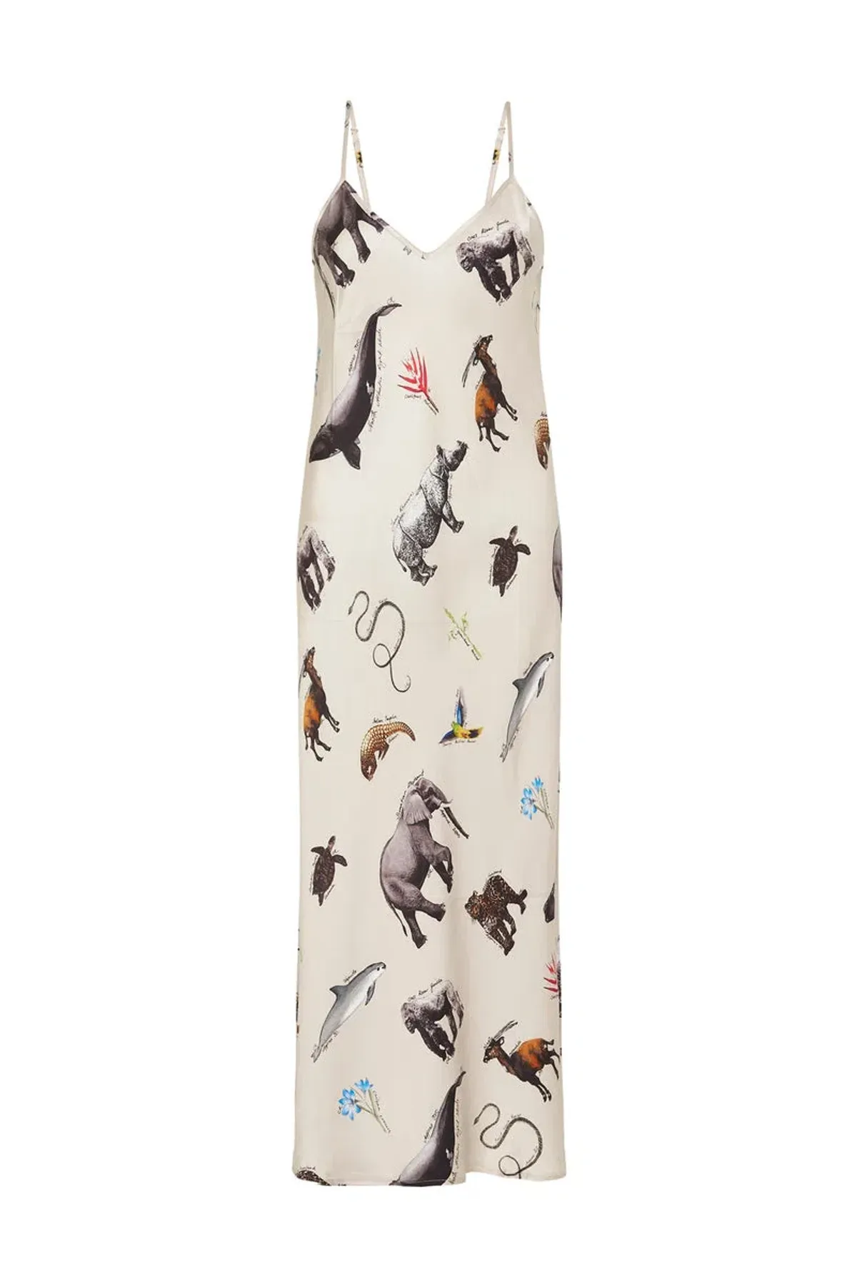 Silk Laundry 90's Slip Dress in Endangered Species Size S / AU 8 - Image 3