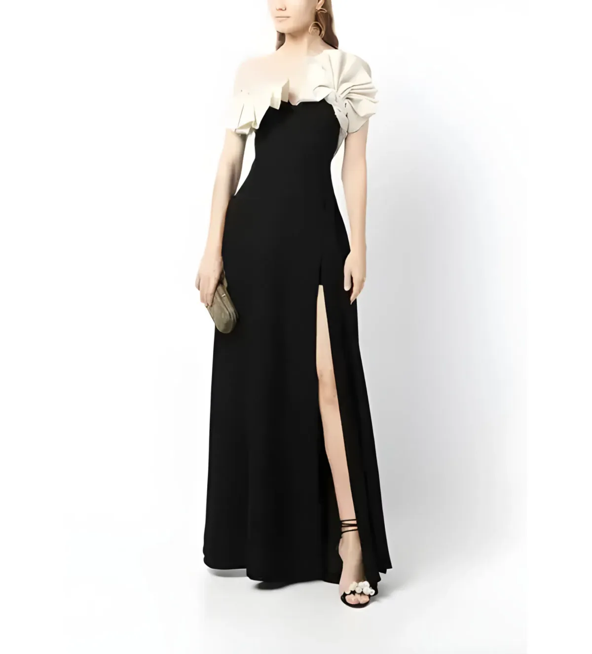 Rachel Gilbert Lavina Gown Black and Coconut Size 2 /Au 10 - Image 1