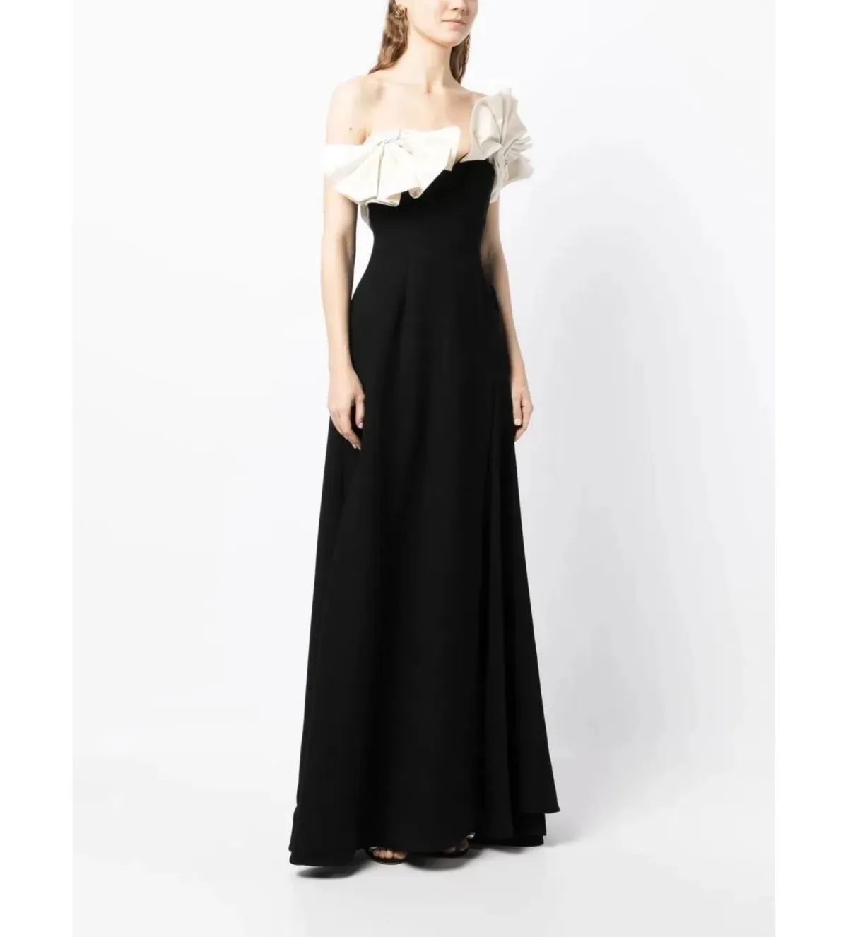 Rachel Gilbert Lavina Gown Black and Coconut Size 2 /Au 10 - Image 2