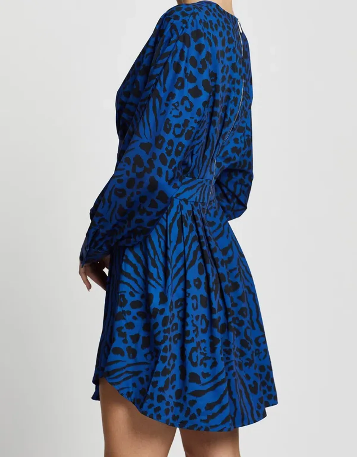 Mossman Wild Thoughts Dress Blue/Print Size 12 - Image 4
