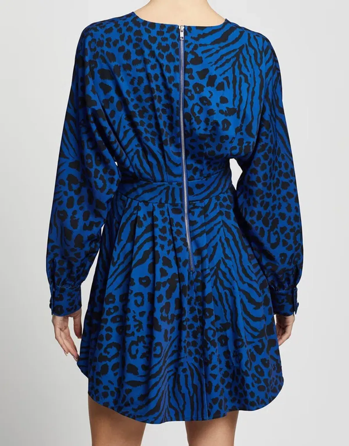 Mossman Wild Thoughts Dress Blue/Print Size 12 - Image 3