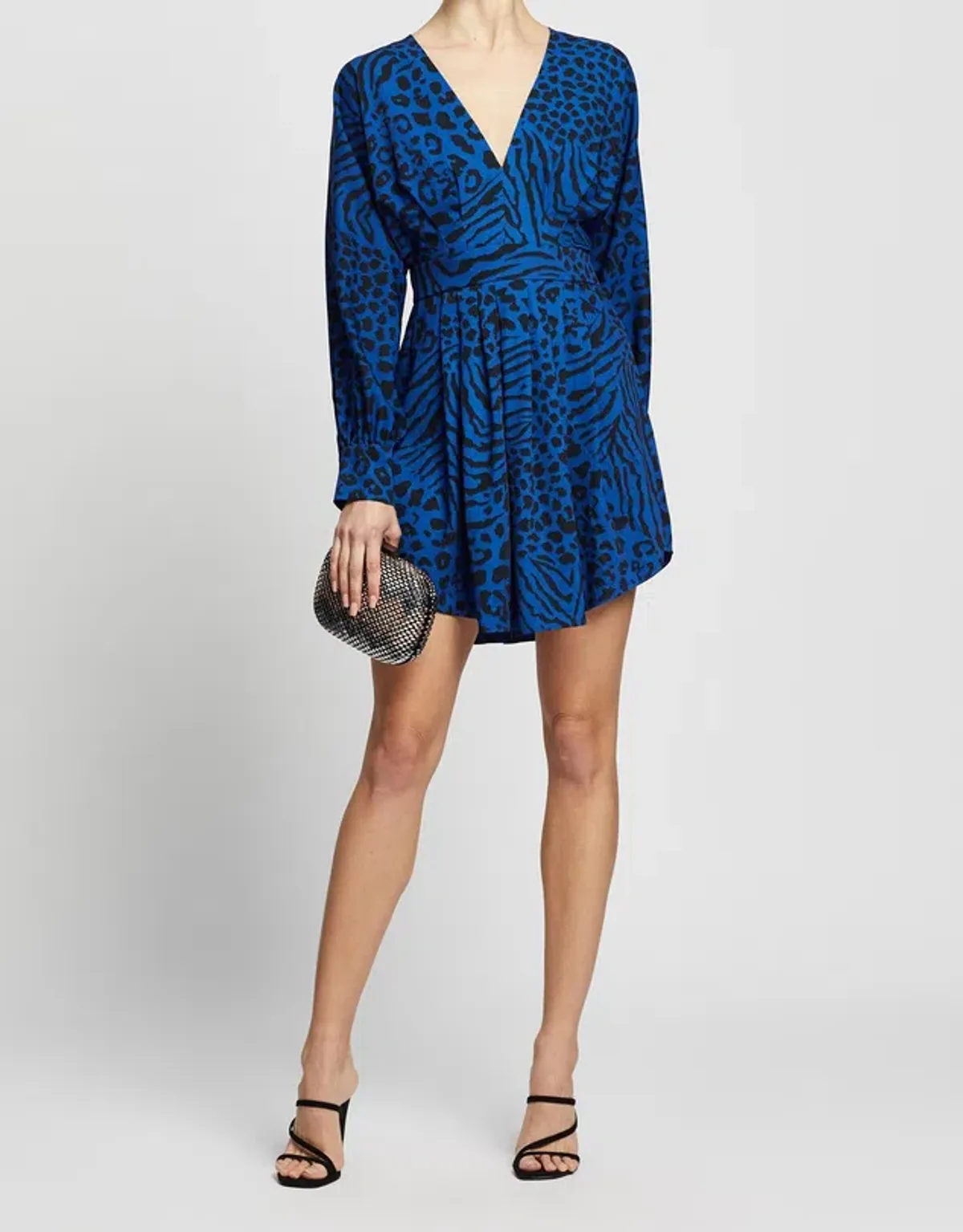Mossman Wild Thoughts Dress Blue/Print Size 12 - Image 1