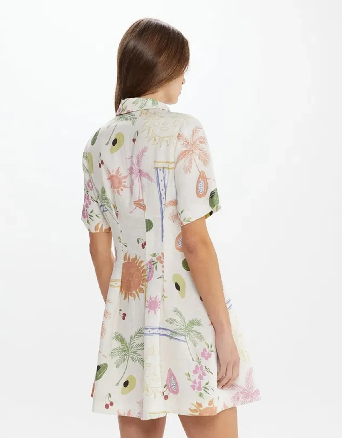 JAG Winona Flaneuse Corset Dress Print Size 14 - Image 5