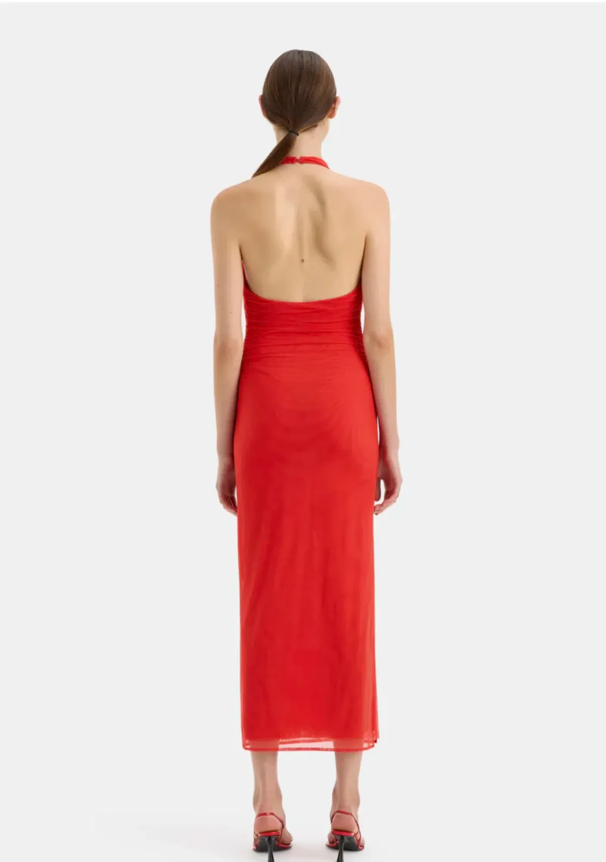 Sir the Label Jacques Mesh Halter Dress Pomelo Size 8 - Image 2