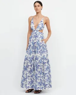 Bec & Bridge Carla V Maxi Dress Floral Size 16 for rent on The Volte - image 1