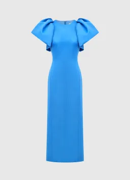 Leo Lin Lucinda Maxi Dress Steel Blue Size 8 for rent on The Volte - image 3