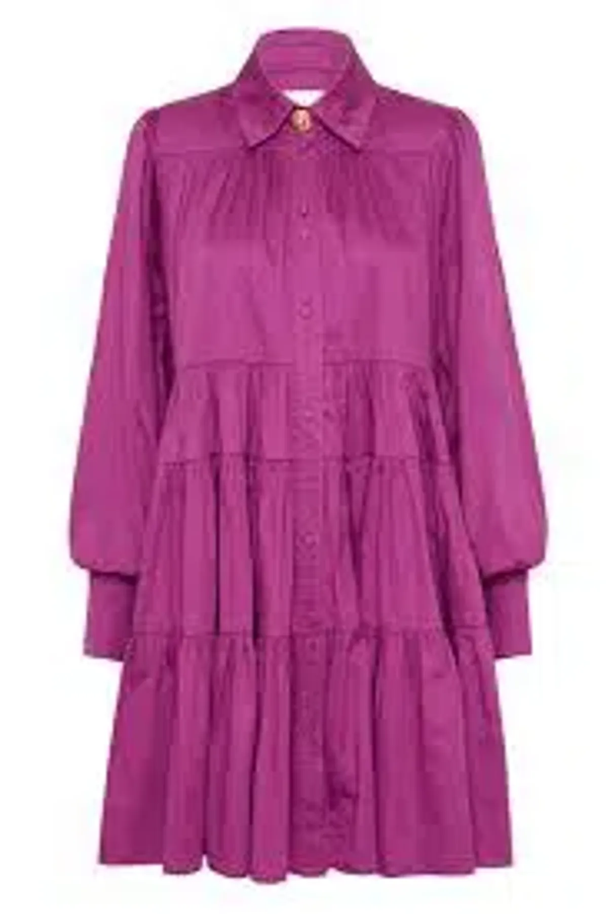 Aje Vie Smock Dress Plum Purple Size 12 - Image 4