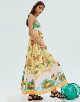 Alemais Lemonis Sundress Multi Print Size 12 for rent on The Volte - image 2