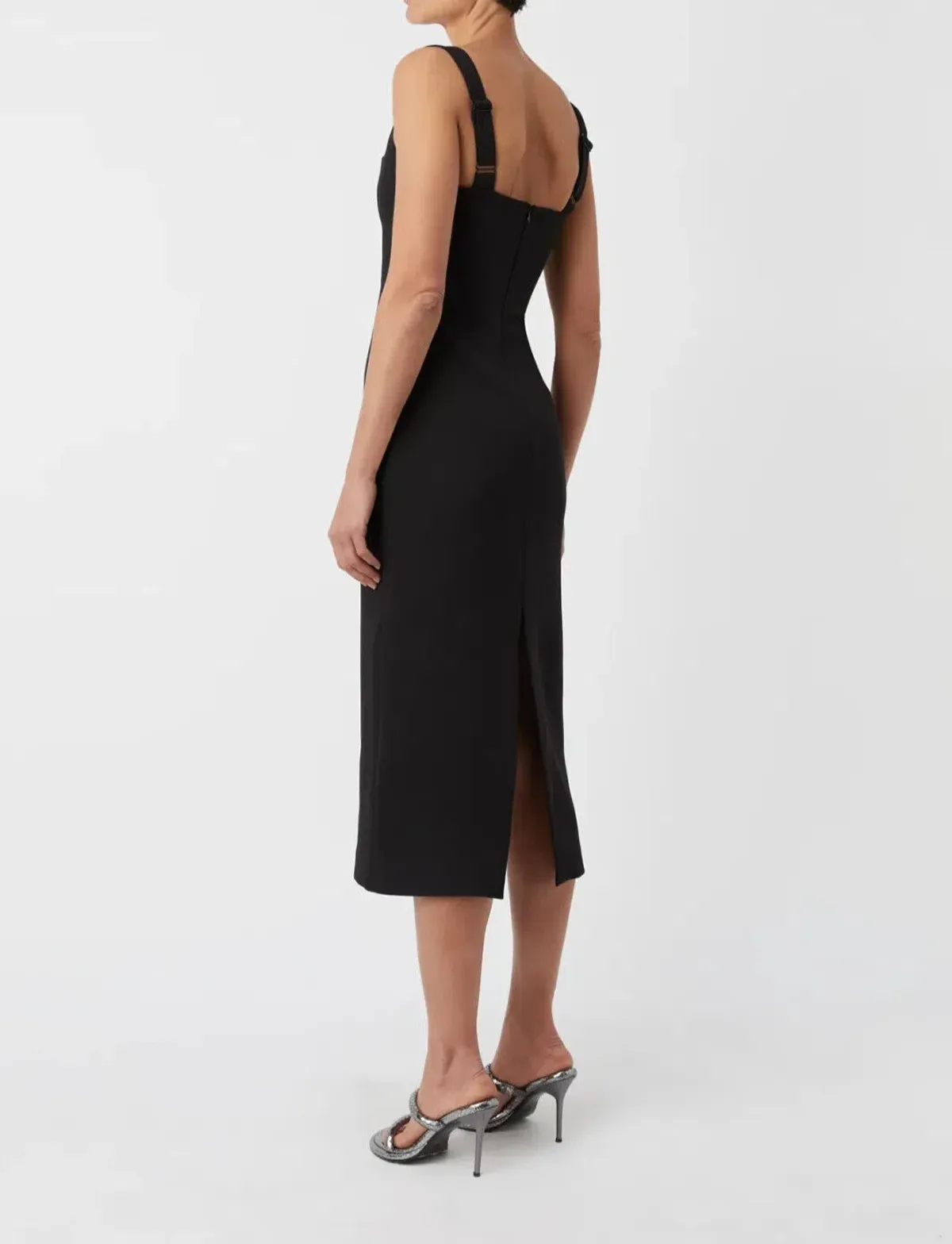 Camilla And Marc Ilona Midi Dress Black Size 12 - Image 5