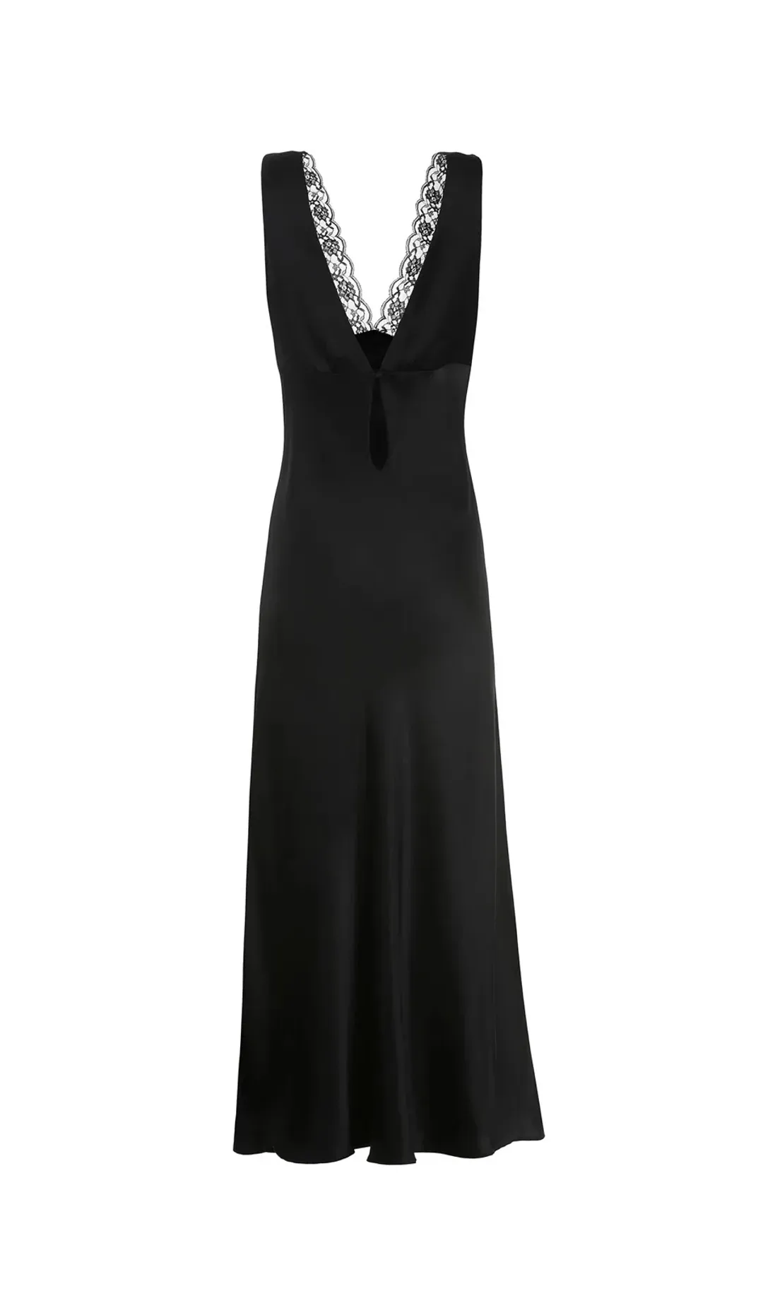 Maison Essentiele Vintage Maxi Gown Black Size 6 for rent on The Volte - main image