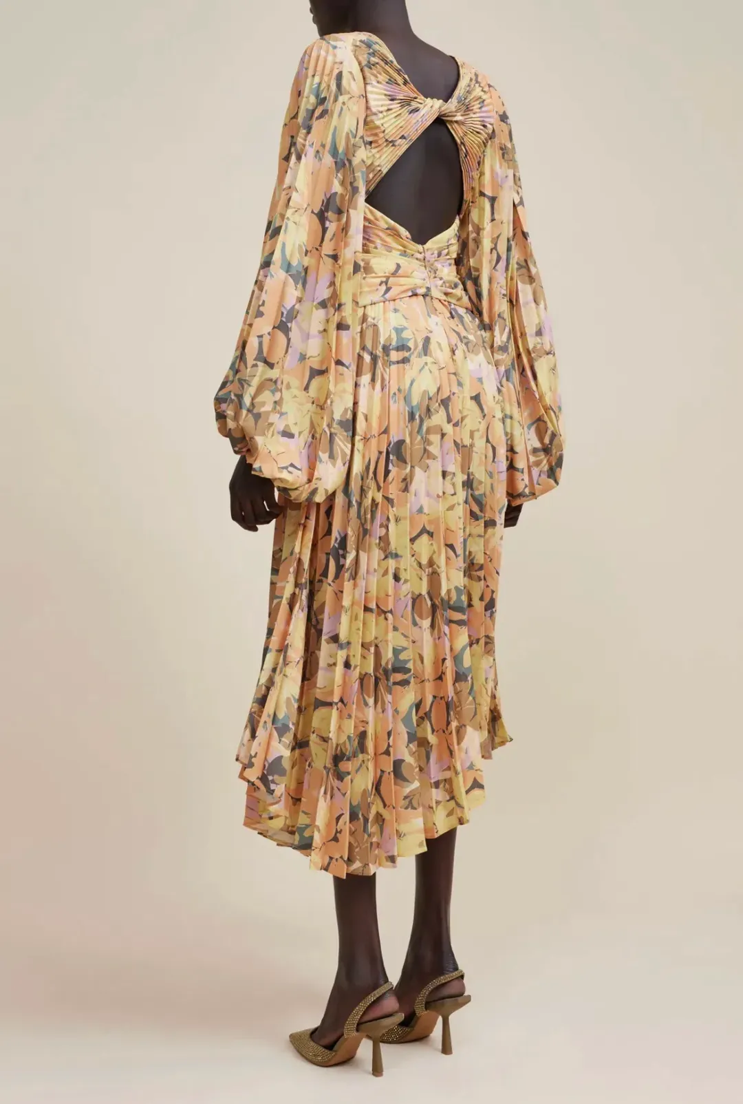 Acler Palms Midi Dress Kaleidoscope Floral Size 8 for rent on The Volte - main image