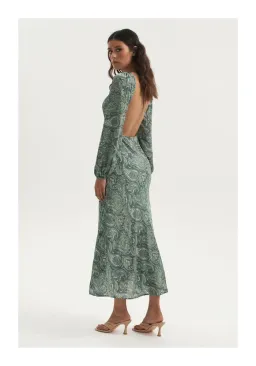 Ownley Bethenny Bias Cut Backless Dress Paisley Size 10 for rent on The Volte - image 2