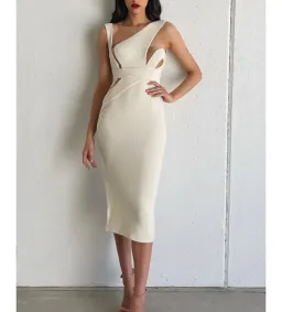 Galanni Amarisa Midi Dress White Size 8 for rent on The Volte - image 1
