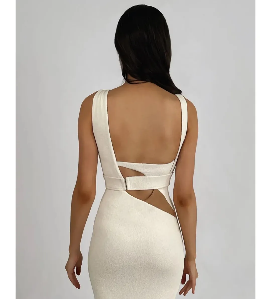 Galanni Amarisa Midi Dress White Size 8 for rent on The Volte - main image