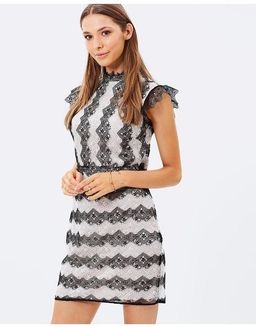 Karen Millen Lace Dress Black White Size 6 for rent on The Volte - image 4