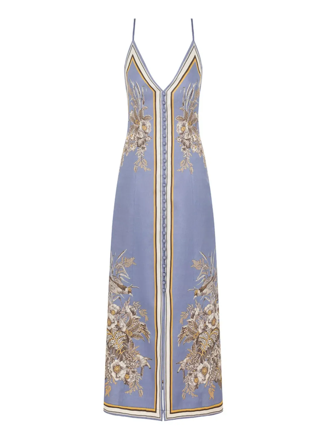 Zimmermann Ottie Slip Dress in Blue Floral Size 2 / AU 12 for rent on The Volte - main image