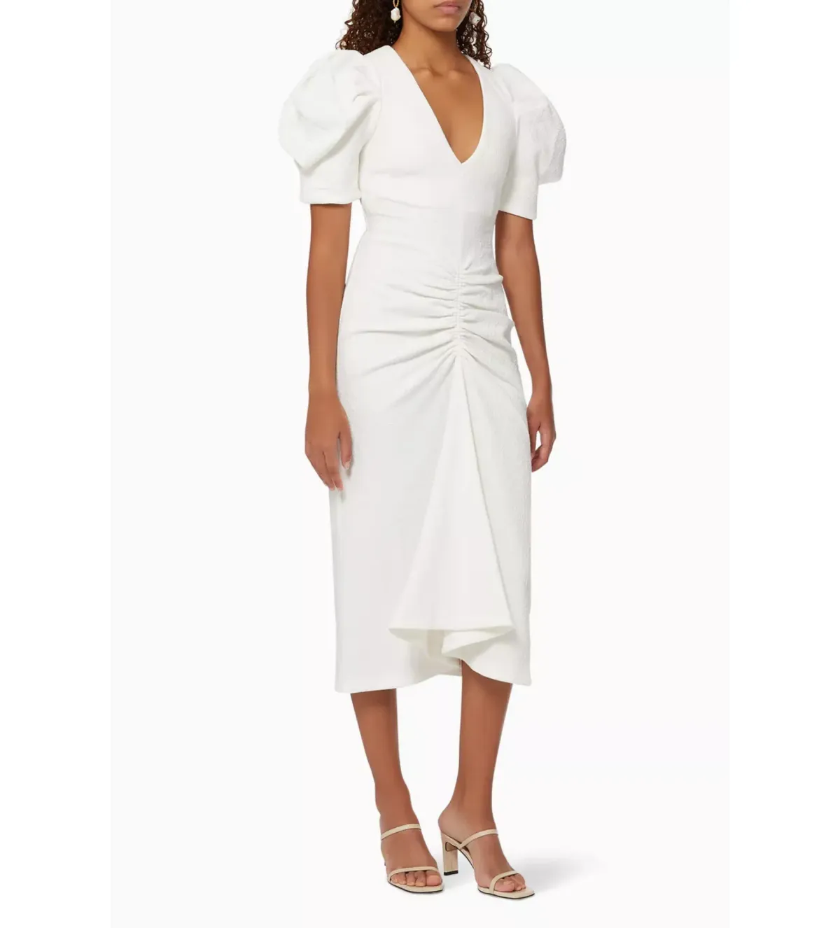 Acler Ivory Oxford Dress White Size Au 10 for rent on The Volte - main image