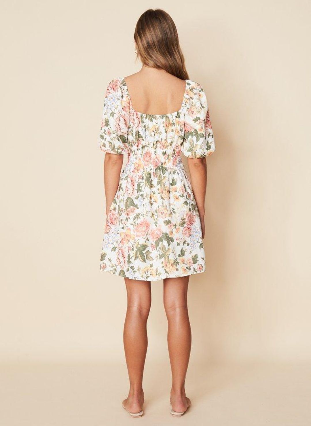 Faithfull the Brand Nikoleta Mini Dress Floral Size 10 for rent on The Volte - main image