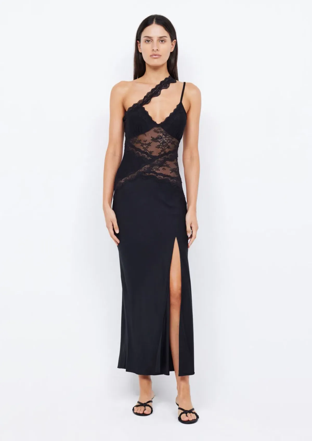 Bec & Bridge Ria Asym Maxi Dress Black Size 6 - Image 1