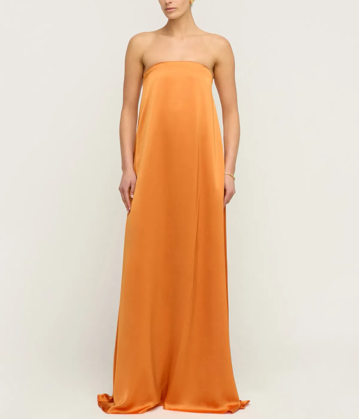 Anna Quan Delfina Strapless Dress Kumquat Size 6 - Image 1