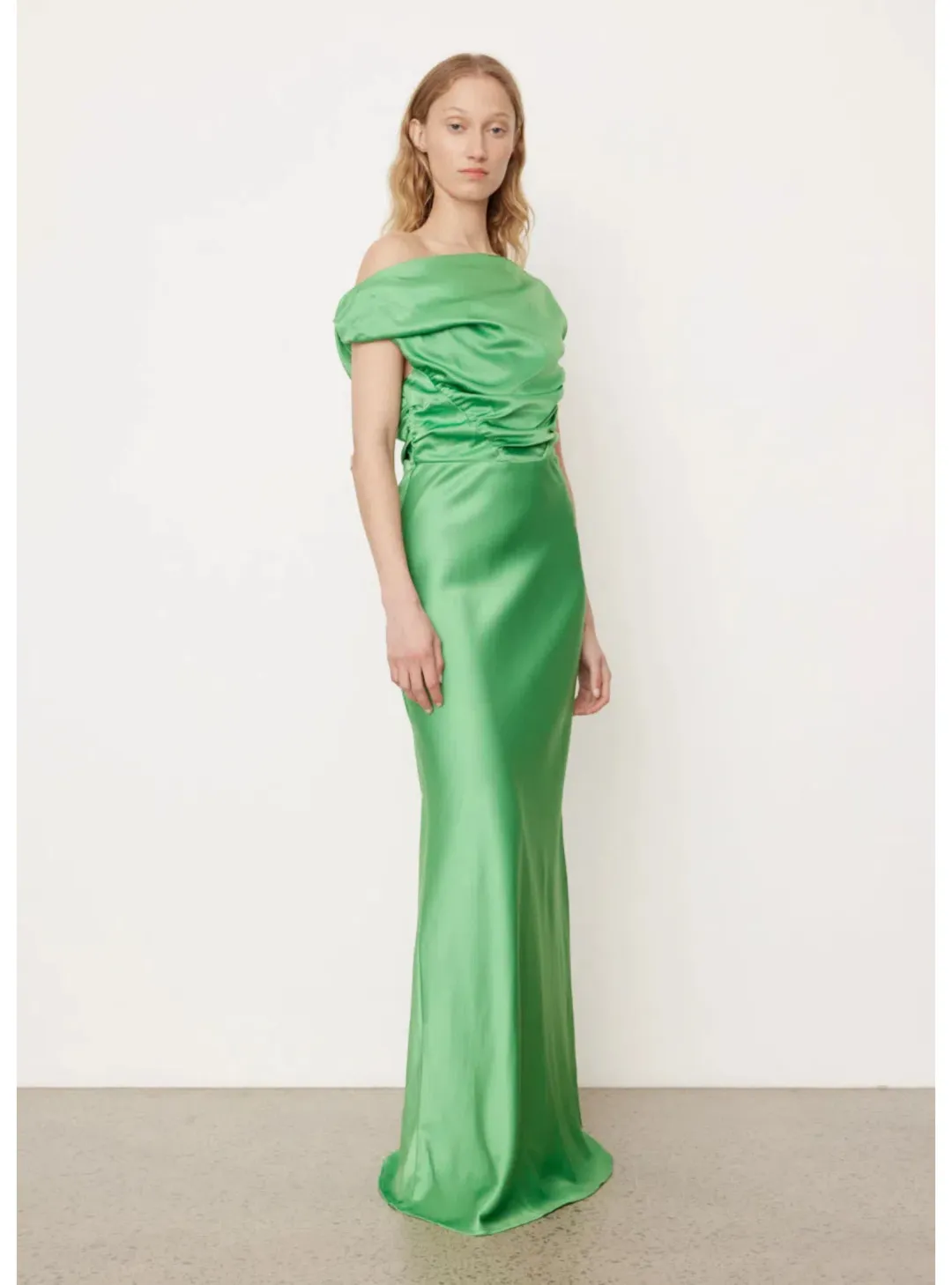 Paris Georgia 07 Davie Maxi Dress in Basil Size AU 6 for rent on The Volte - main image