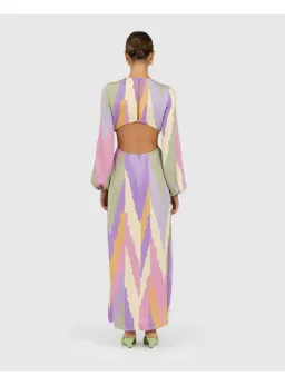 The Wolf Gang Marrakesh Cut Out Maxi Dress Multi Size AU 8 for rent on The Volte - image 4