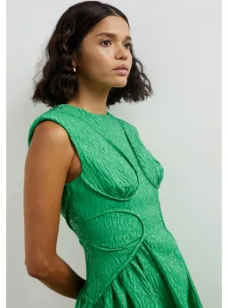 Rachel Gilbert Celia Dress in Apple Size AU 10 for rent on The Volte - image 2