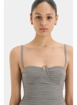 Sir the Label Jacques Gathered Midi Dress Size 1 / AU 8 for rent on The Volte - image 6