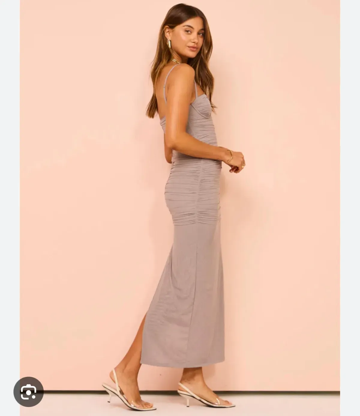 Sir the Label Jacques Gathered Midi Dress Size 1 / AU 8 - Image 8