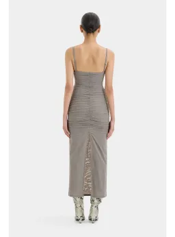 Sir the Label Jacques Gathered Midi Dress Size 1 / AU 8 for rent on The Volte - image 3