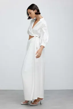 Significant Other Kara Midi Dress Ivory Size 6 for rent on The Volte - image 4
