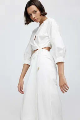 Significant Other Kara Midi Dress Ivory Size 6 for rent on The Volte - image 2