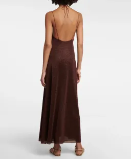 Oséree Lumiére Kini Maxi Dress in Chocolate Size S / AU 8 for rent on The Volte - image 3