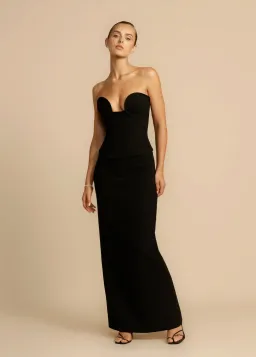 Arcina Ori Frida Bustier and Sloan Skirt Set Black Size S / AU 8 for rent on The Volte - image 2