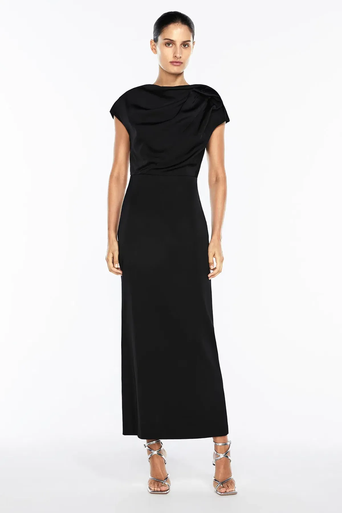 Manning Cartell Grand Illusion Maxi Gown Black Size 10 for rent on The Volte - main image