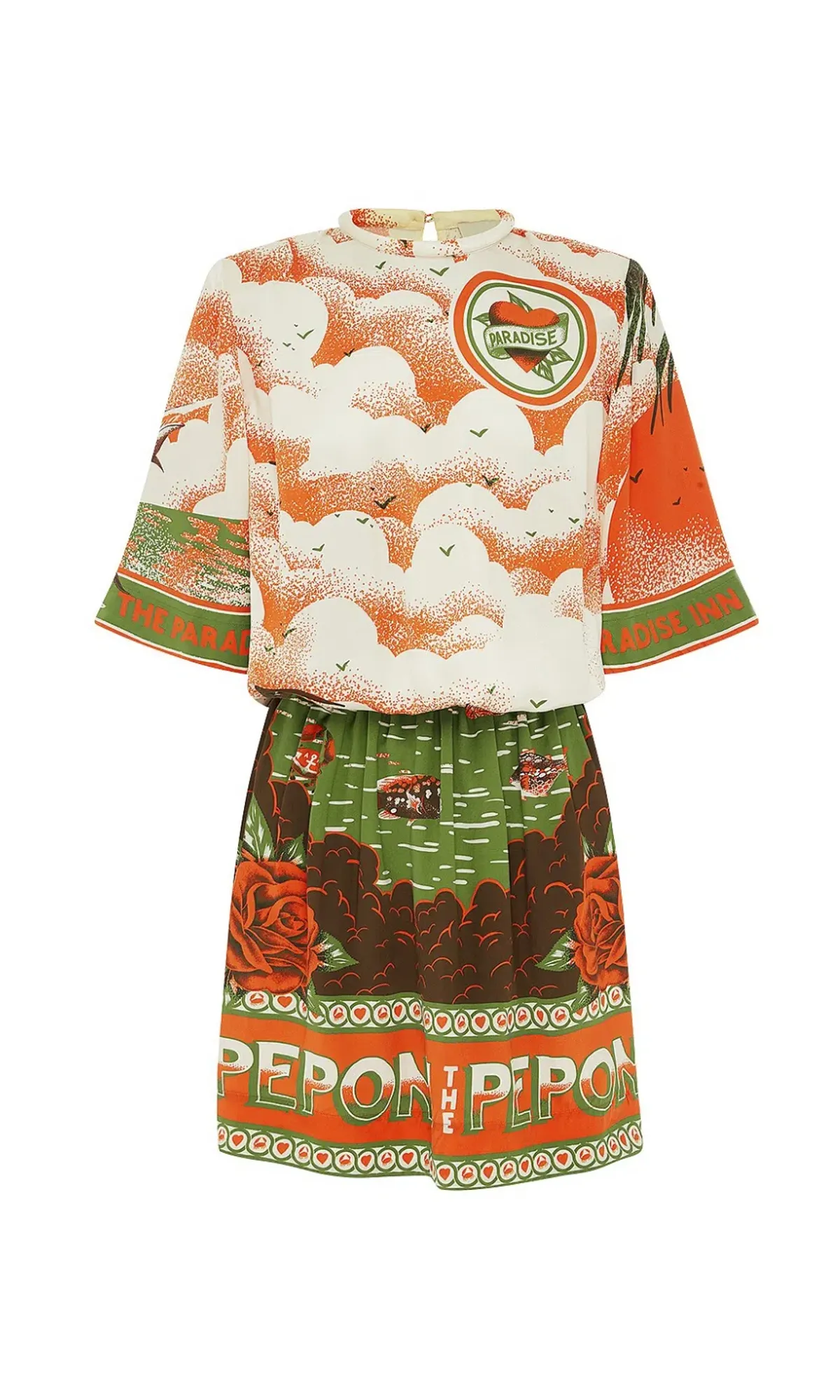 ALEMAIS Bunglalow Mini Dress Multi Size 8 - Image 4