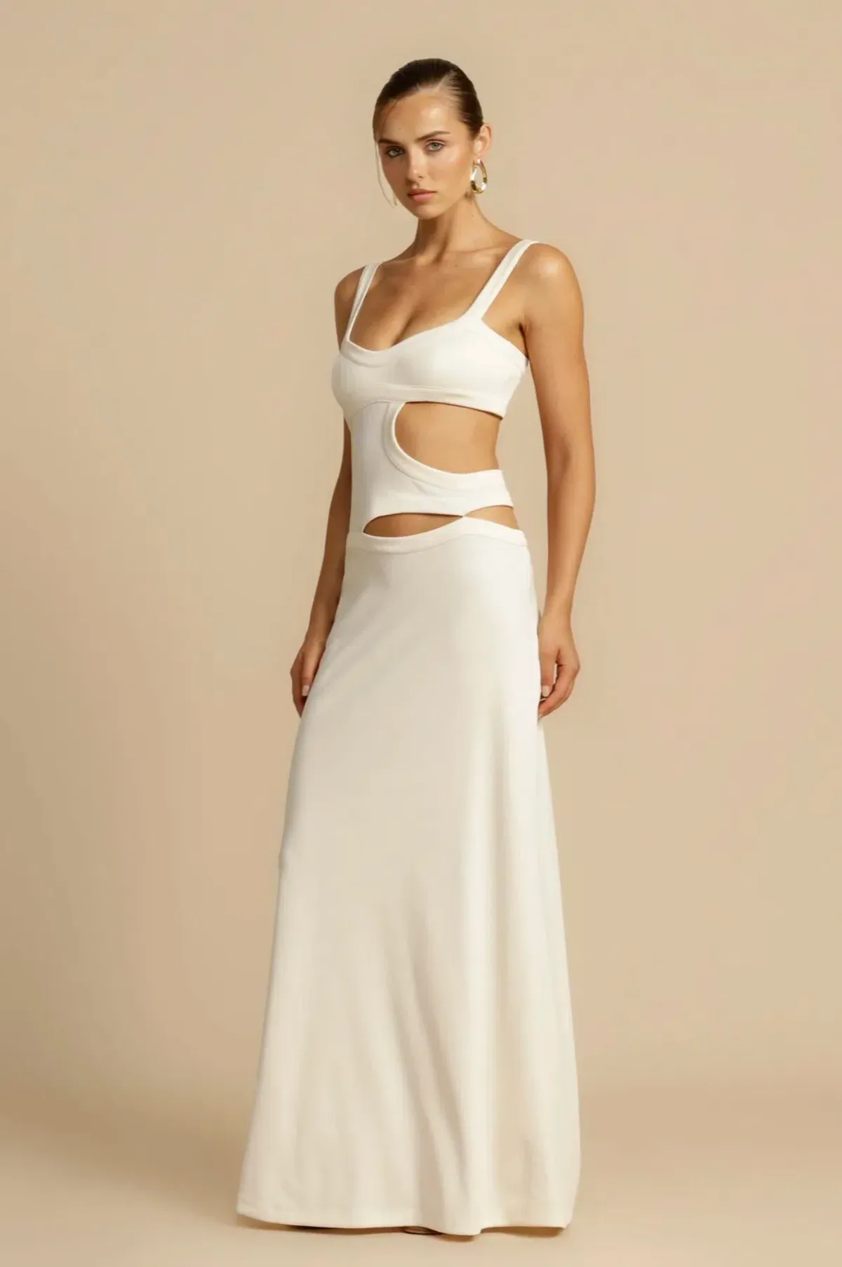 Arcina Ori Jetta Maxi Dress White Size M/Au 10 - Image 1