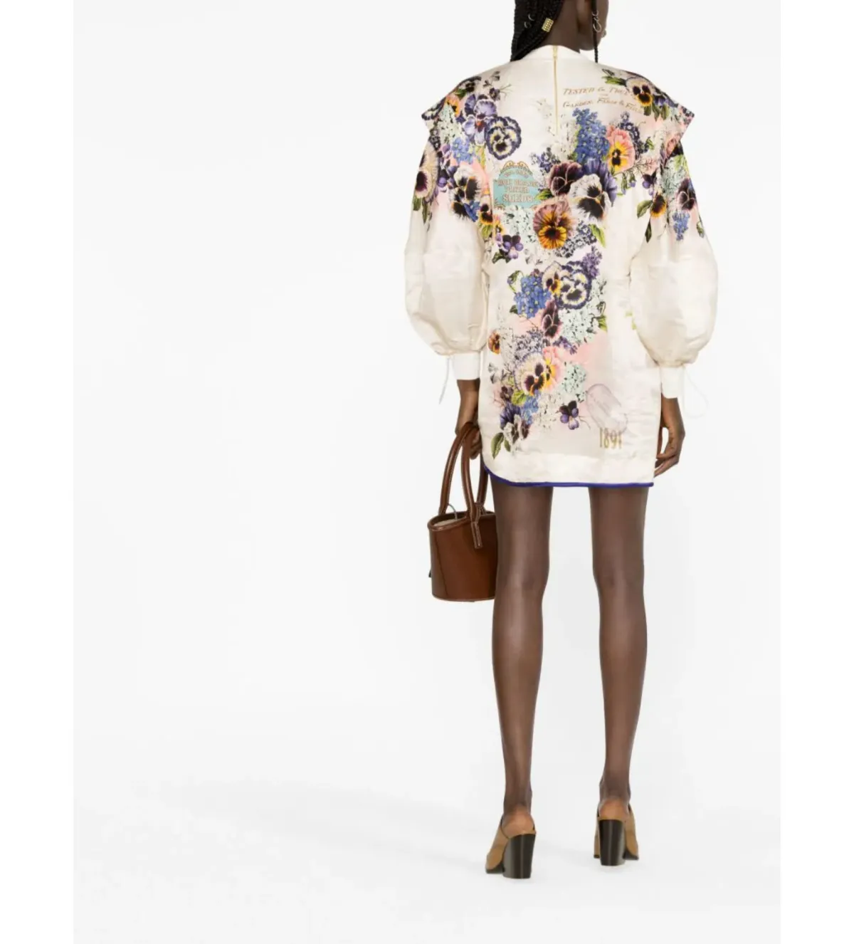 Zimmermann Tama Billow Floral Print Dress in Floral Size 0/ AU 8 - Image 2
