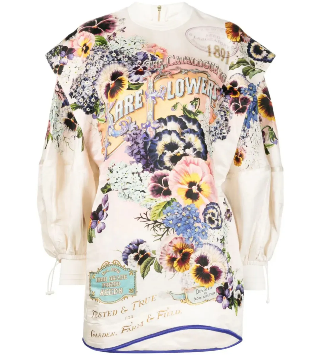 Zimmermann Tama Billow Floral Print Dress in Floral Size 0/ AU 8 for rent on The Volte - main image