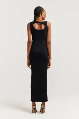 Henne Romee Knit Tank & Skirt Set Black Size AU 6 for rent on The Volte - image 3
