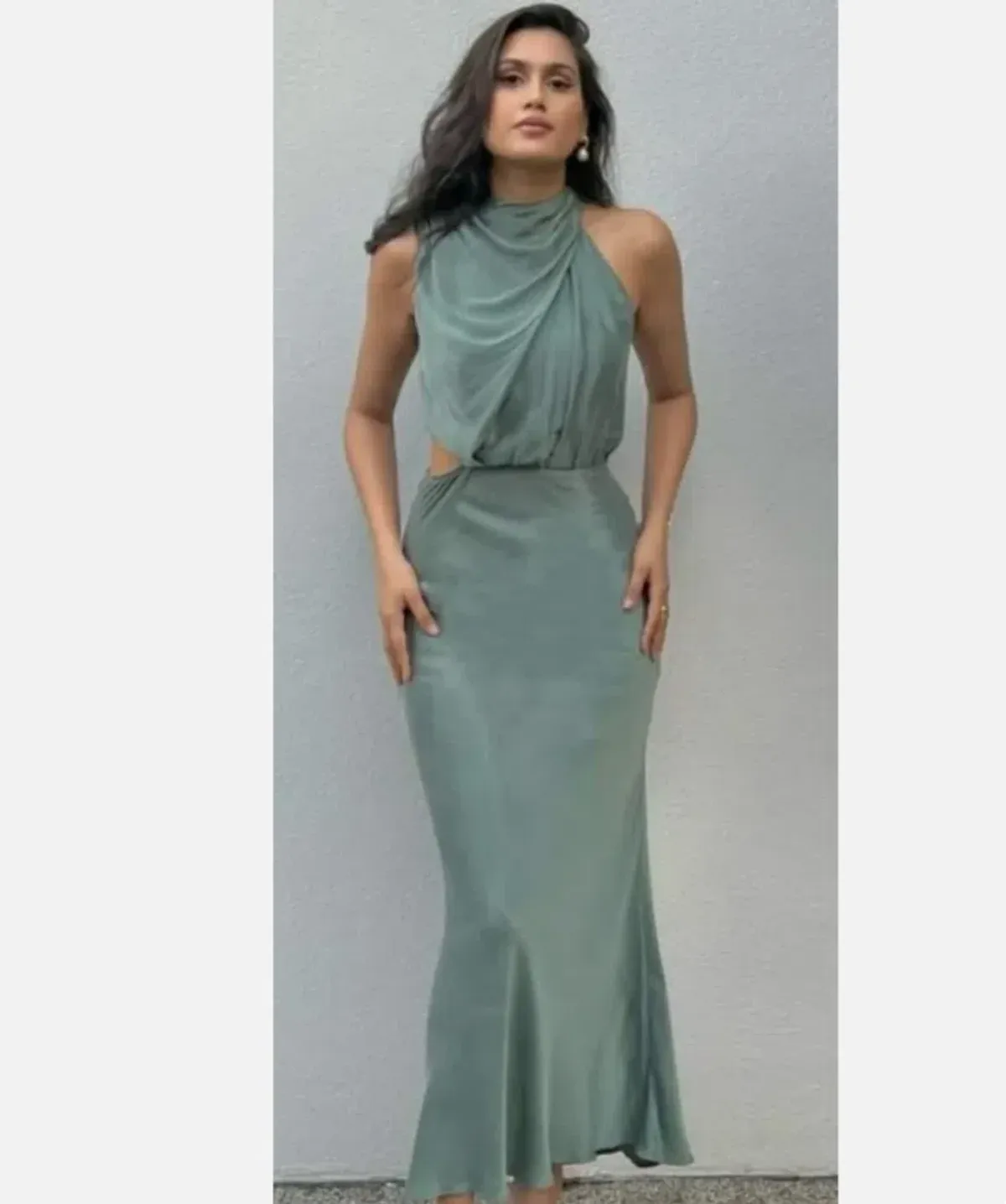 Sheike Maxi Dress Green Size AU 8 - Image 1