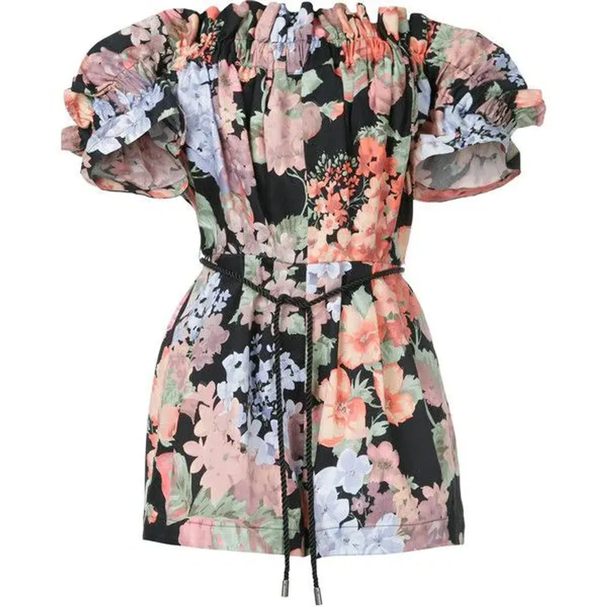 Alice Mccall Whole Lotta Love Off the Shoulder Playsuit Floral Size 6 for rent on The Volte - main image