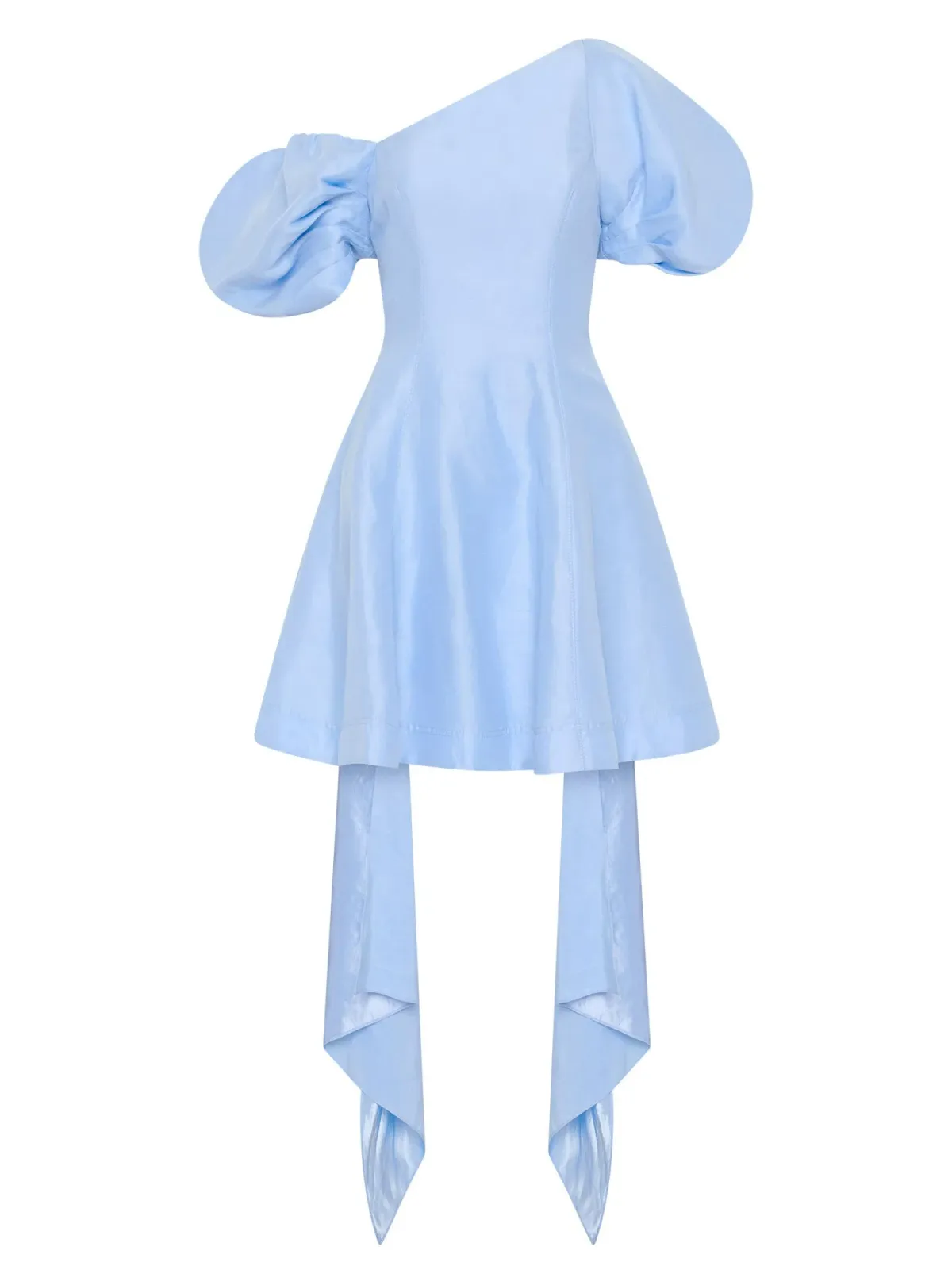 Aje Arista Tulip Sleeve Mini Dress Powder Blue Size AU 6 - Image 5