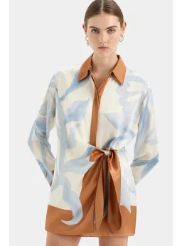 Sir the Label Sorrento Shirtdress Sciarpa Print Size 2 / AU 10 for rent on The Volte - image 3