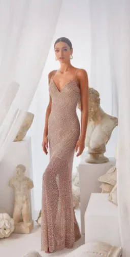 Alamour The Label Elsa Dress Nude Size Small / AU 8 for rent on The Volte - image 1
